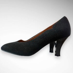 L'AMOUR DES PIEDS Women's Black Bamelle Leather Pumps‎ Size 7 | EUC